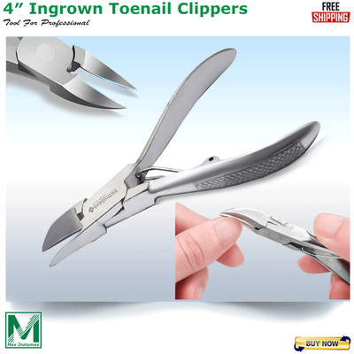 Nail Clippers   4  Stainless Steel Ingrown & Thick Toenail Cutters   Podiatry
