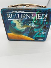Vintage Thermos Star Wars Return Of The Jedi Metal Lunchbox Vintage 1983