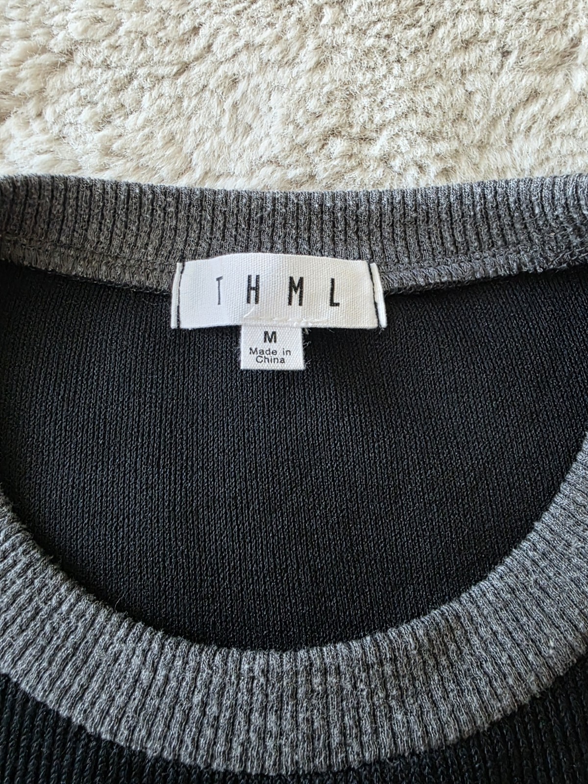 THML colorblock leopard pullover, medium - image 3