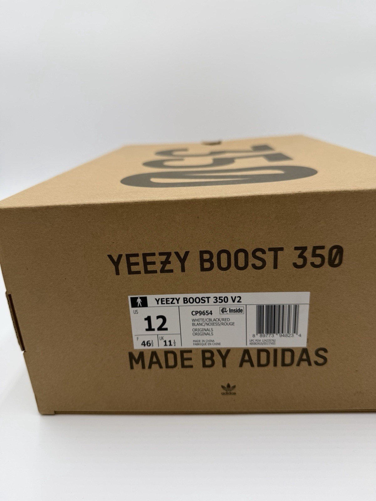 Adidas Men's Yeezy Boost 350 V2 Size 12 Zebra |CP9654| thumbnail 8