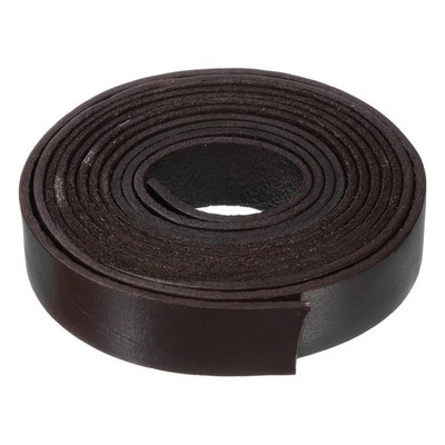 2.2 Yard 20mm Flaches Lederband,Lederstreifen 2mm dick,Geldbörsenriemen (Kaffee)