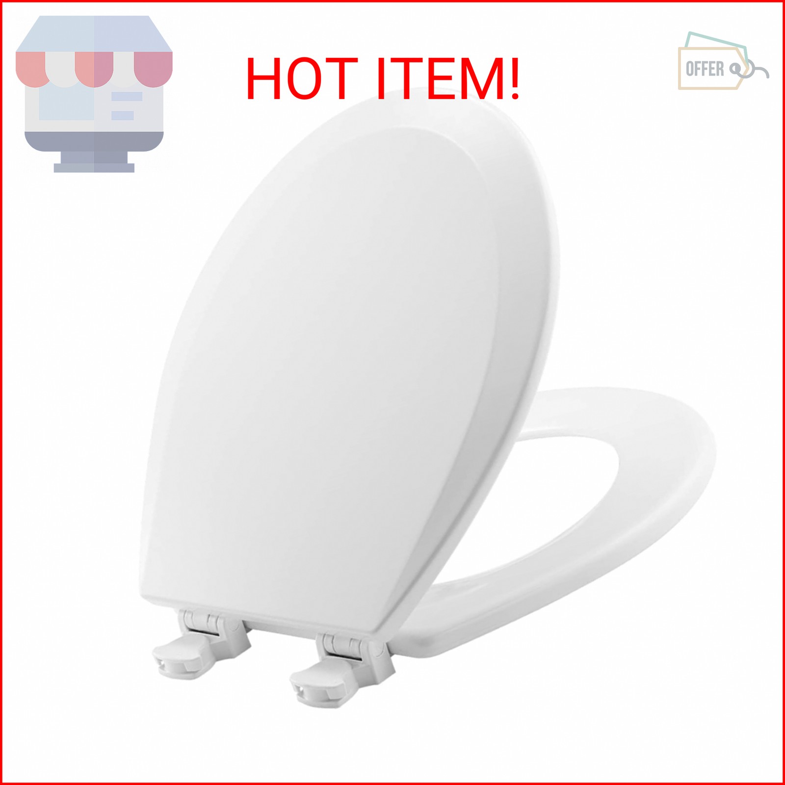 With Easy Clean Hinges, Made In Usa, Round,