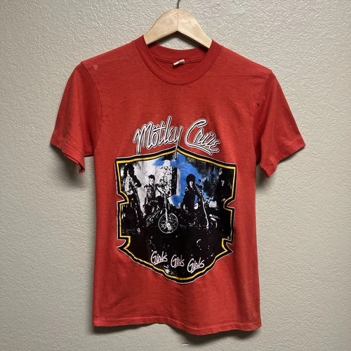 Vintage Motley Crue Girls Girls Girls Tour Shirt 1987 Band Tee Tagged Medium - product listing photo