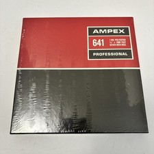 NEW Ampex 641 Professional Reel to Reel Blank Recording Tape 1/4" 1800ft 7"