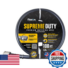 Flexon Supreme Duty 5/8 X 100-Foot Heavy-Duty Garden High Burst Strength