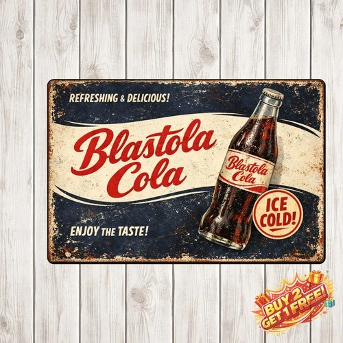 Pepsi-Cola Vintage Metal Tin Sign Nostalgic Americana Retro Wall Art Decor