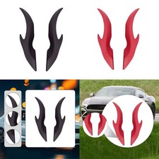 2Pcs 3D Dragon Horns Sticker Car Exterior Decor Universal SUV Eays to Install