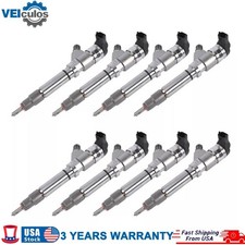 8x 0986435504 Fuel Injectors For 6.6l Duramax Lly Chevy Gmc 25003500 2004-2005