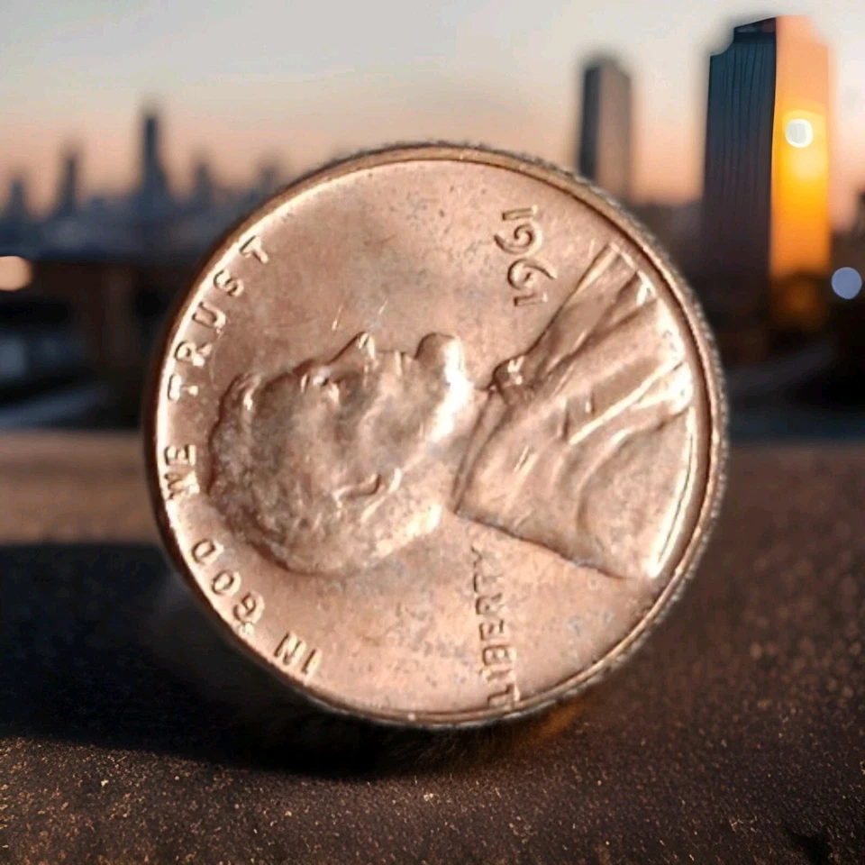 1961 Lincoln Memorial Cent DDO DDR Offstruck Lon Edge - Image 2 of 4