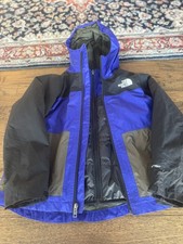 Boys North Face blue ski jacket winter jacket Perrito 3 In 1 Size m 10 
