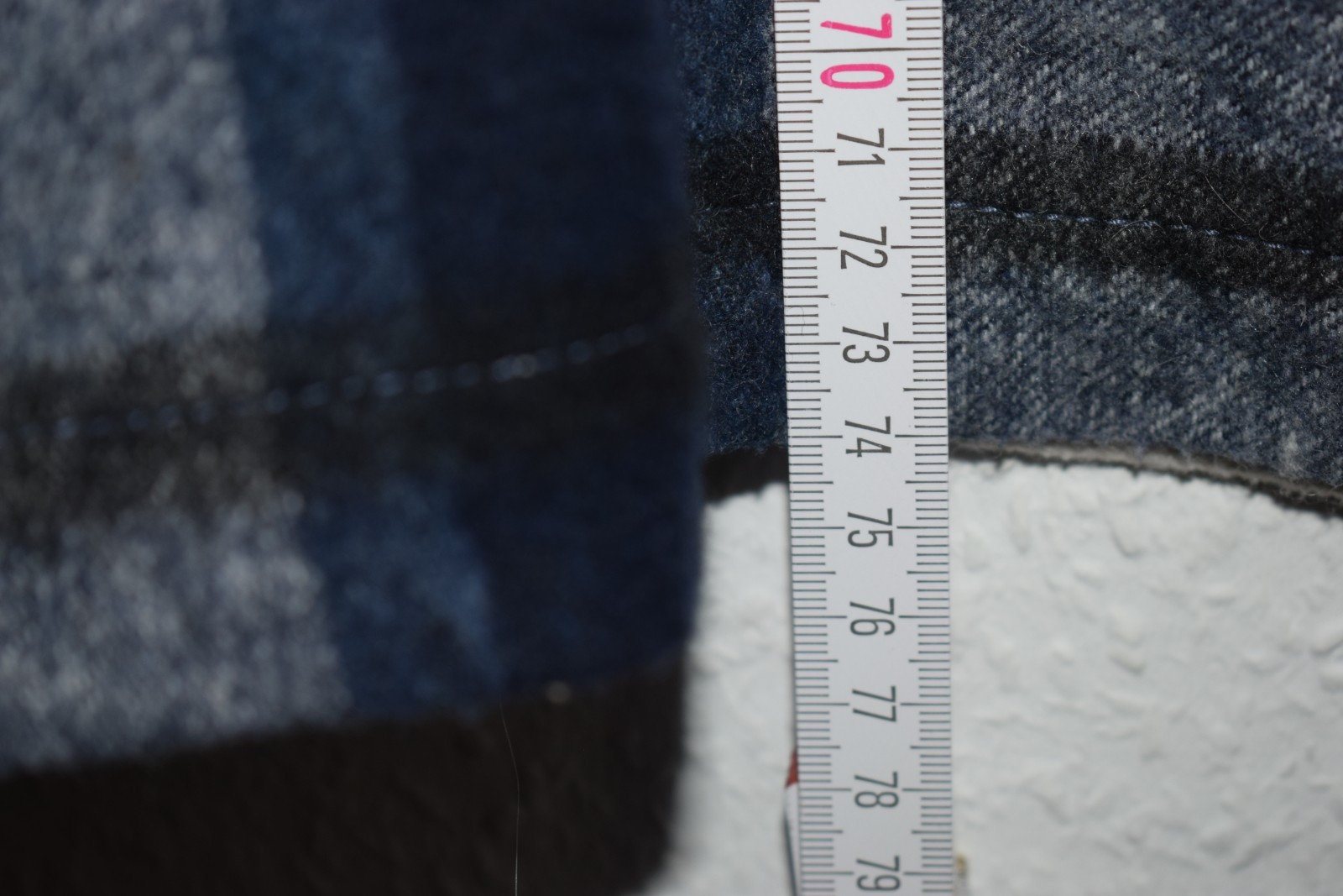 Zara Plaid Flannel Overshirt (Shacket) - Blue & White image 8