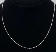 Giani Bernini Sterling Silver Dot and Dash Chain Necklace, 18", NWT, $70 MSRP