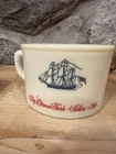 Vintage Old Spice "Ship Grand Turk-Salem-1786" Milk Glass Shaving Mug by Shulton