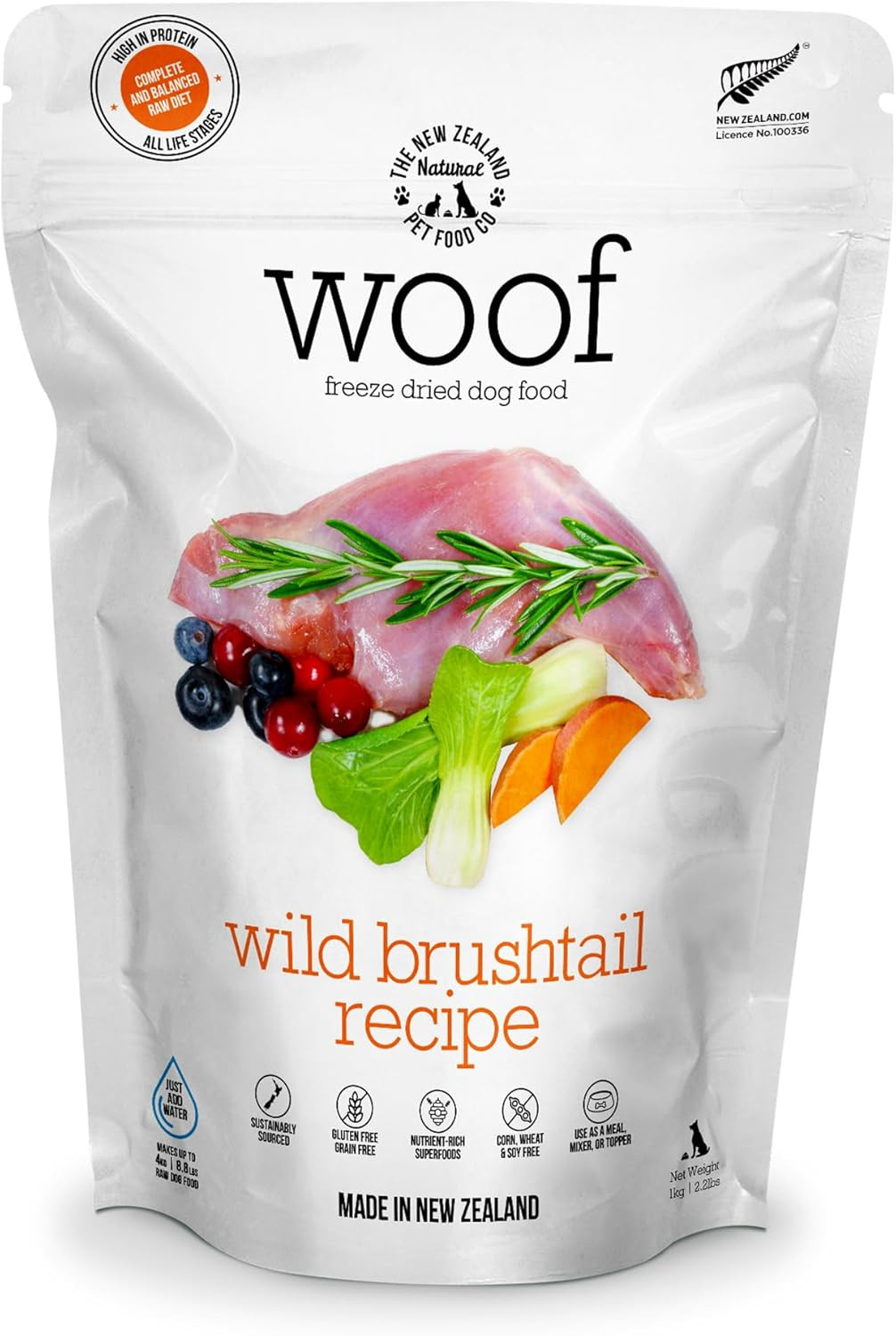 Co Woof Freeze Dried Dog Food - Wild Brushtail
