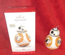 Hallmark Keepsake Star Wars BB-8 Christmas Hanging Ornament Plastic 2016 3 in