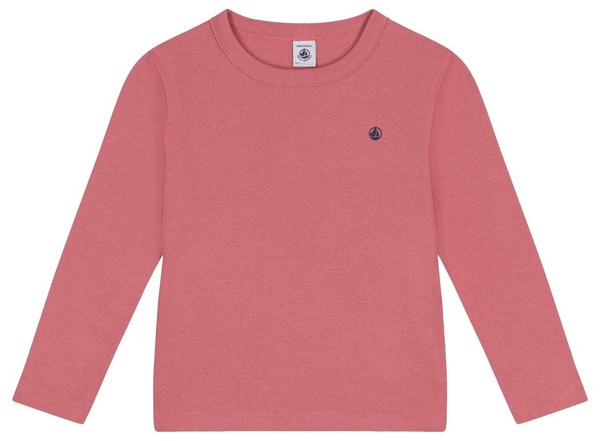 Langarm-T-Shirt MäDchen 5 Jahre Rosewood Petit Bateau A0BA4 Baumwolle-image