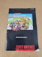 Super Mario Kart MANUAL ONLY Super Nintendo SNES 1992 Instruction Booklet