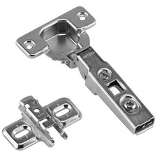 Blum 71M2550 100 Degree Clip on Full Overlay Hinges & 173L6100 Mount Plate