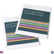 Office Depot Sliding Bar Report Covers, Clear/White, 50 Pack, Durable Material