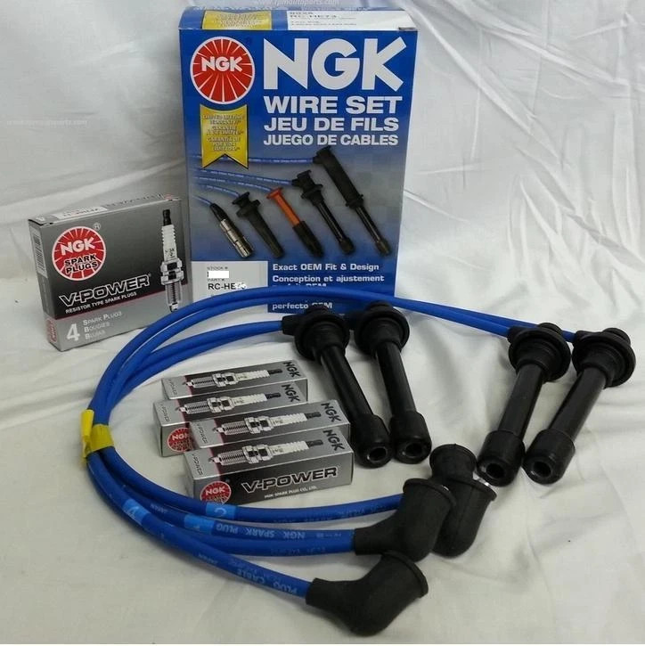 90-91 for Acura Integra NGK Blue Spark Plug Wire Set  Plugs HE56 and BCPR5E11