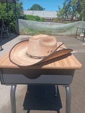 Resistol jason aldean Palm Straw Cowboy Hat Sz L