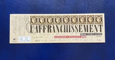 Carnet 1526 14 timbres L’AFFRANCHISSEMENT 1849 CERES NOIRE France 2019 NEUF ** - Photo 1/4