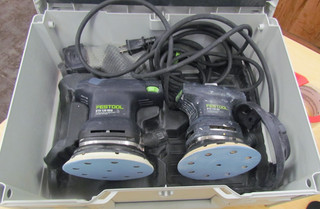 Pair of Festool Orbital Sanders(ETS125REQ&ETS125EQ) Corded Electric CASE
