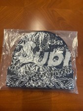 NEW Supreme Bandana Big Logo Beanie NAVY FW24 100 AUTHENTIC 
