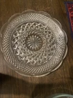 Vintage Anchor Hocking Wexford Clear 14" Cupped Edge Torte Plate - Serving Tray