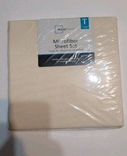 Mainstays Twin Sheet Set Fresh Ivory Microfiber