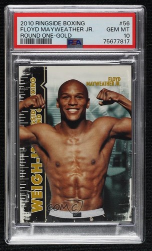 2010 Ringside Boxing Round 1 Weigh-in Gold Floyd Mayweather Jr #56 PSA 10 GEM MT