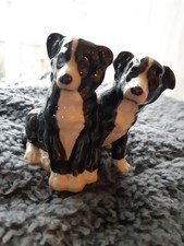 Vintage Heredities The Charm Of Cream Ware Figurine Ornament Collie  dogs