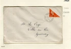 BRITAIN; GUERNSEY 1940 early First Day Cover BISECT ON LETTER fine used