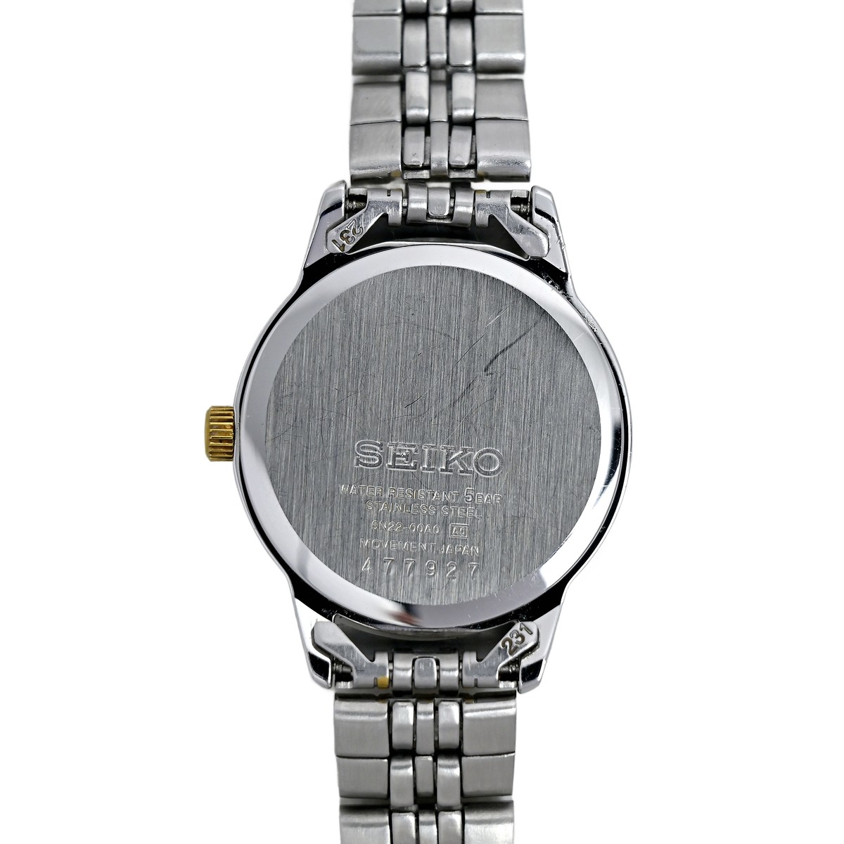 Seiko Essentials Women's White Dial Watch Two Tone 6N22-00A0 | eBay