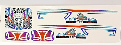 WATER SLIDE DECALS FITS ON 83 CHEVY SILVERADO HOT WHEELS 1/64 LOWRIDER 25 AZ-1A