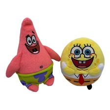 SpongeBob SquarePants Ty beanie baby plush toy round COLLECTIBLE  Patrick Used