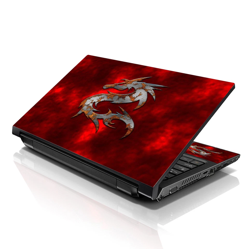 Laptop Skin Sticker Notebook Decal Cover Red Dragon for Dell Apple Asus 13"-16" - Image 2 of 4