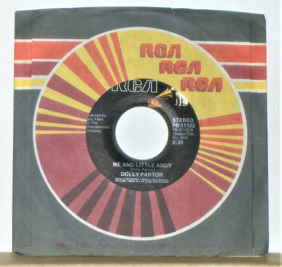 Dolly Parton - Here You Come Again / Me and Little Andy - 45 Record Near Mint - Image 2 of 2