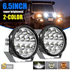 6.5 Inch Round Led Driving Lights Halo Drl Spot Flood Offroad Suv Utv Truck 7 6.5 Inch Round Led Driving Lights Halo Drl Spot Flood Offroad Suv Utv Truck 7