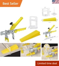 Tile Leveling System with Tile Plier - 1200-Piece Tile Spacers Clips and 300-...
