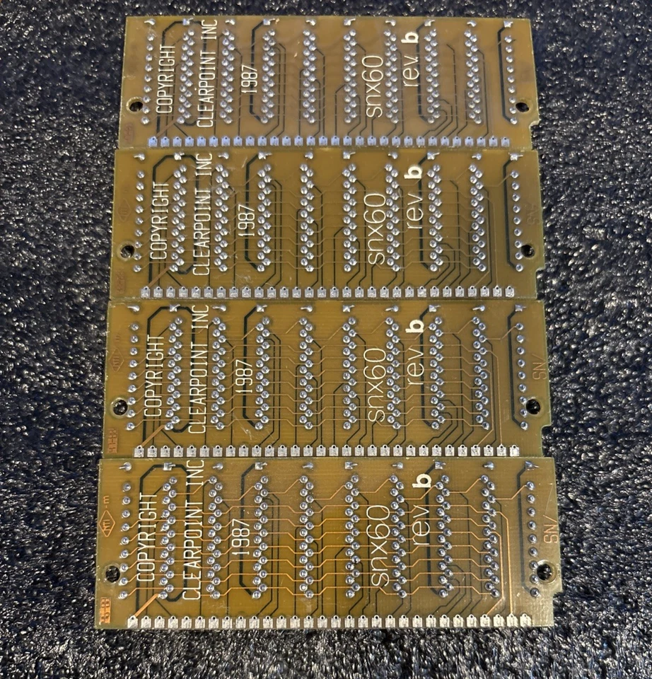 Módulo de memoria 4 x 1 MB 80ns FPM SIMM RAM 4 MB de colección PC 286 386 *PROBADO* Foto 2 de 4