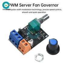 DC12V PWM Server Fan Governor 3wire 4wire Motor Stepless Speed Controller Switch