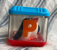 Replacement Fisher-Price ALPHABET PEEK-a-BLOCK Good Used Condition LETTER P