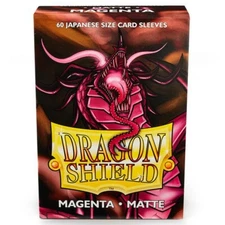 Dragon Shields Matte Magenta Japanese/Small Standard Protector Card Sleeves