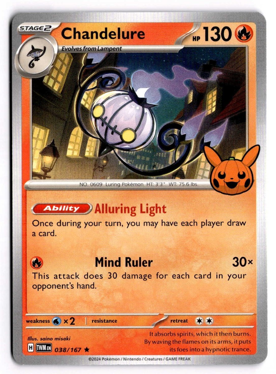 2024 Pokemon #038/167 Chandelure Mind Ruler Stage 2 HP130 | eBay