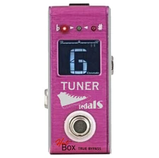 Hot Box Pedals Pink Tuner Attitude Series Mini Chromatic Guitar Bass ViolinTuner