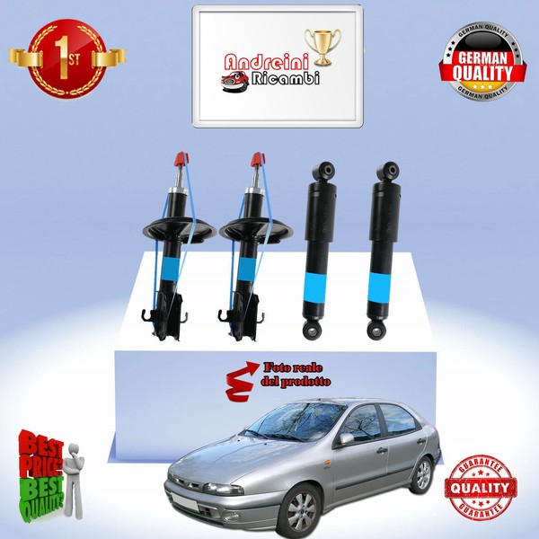 Set 4 StoßDäMpfer Vorderseite + Heck Xfiat Brava 1.4 16V 55KW 75CV Von 1999->-image