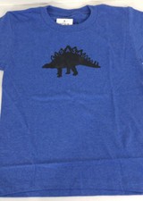 Kidasaurus Kids Dinosaur T-Shirt Size 5T Blue Summer Short Sleeves