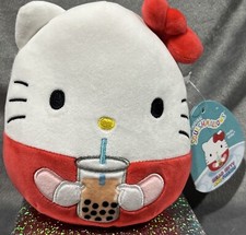 Hello Kitty and Friends Squishmallows 6 Plush Bubble Boba Tea Time Anime Squish