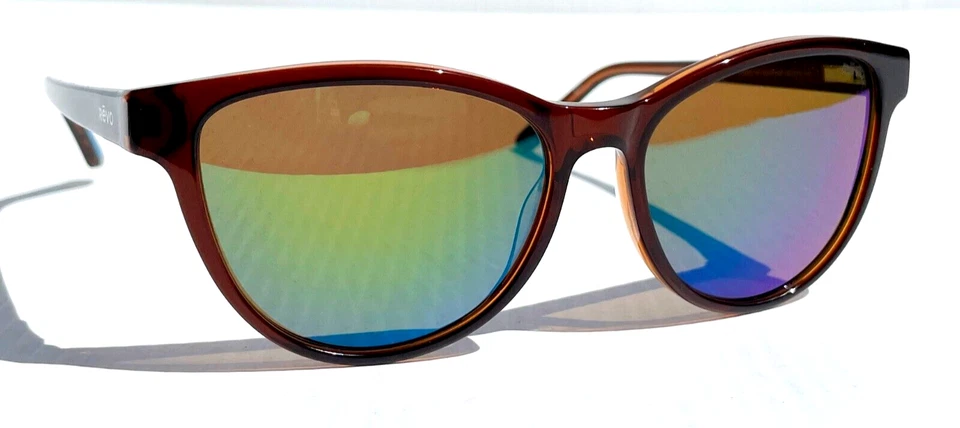 NUEVO Gafas de sol Revo DAPHNE marrón polarizadas lentes verdes ojo de gato 1101ECO 02 GN Foto 4 de 4